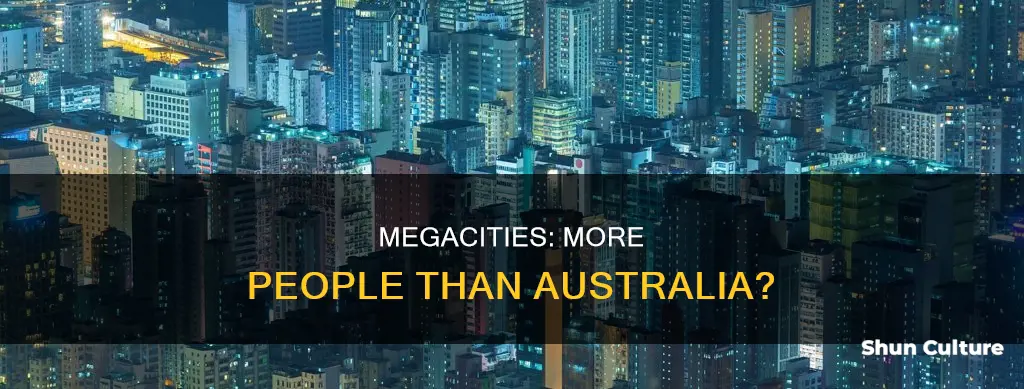 are there any cities with a larger population than australia
