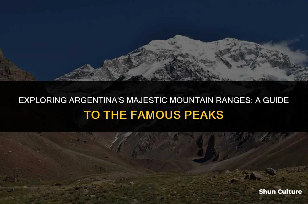 are there any famous mountain chains in argentina