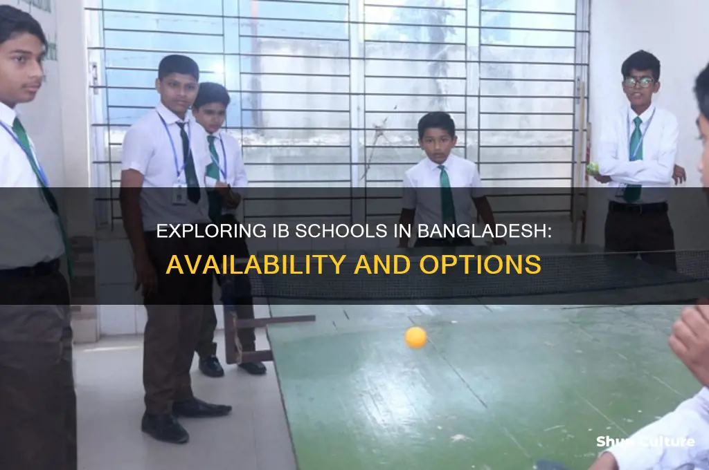 are there any ib school in bangladesh