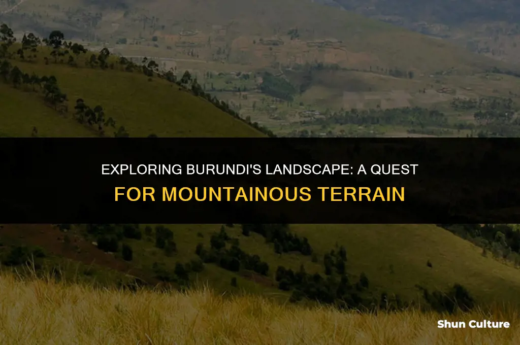 are there any mountains in burundi