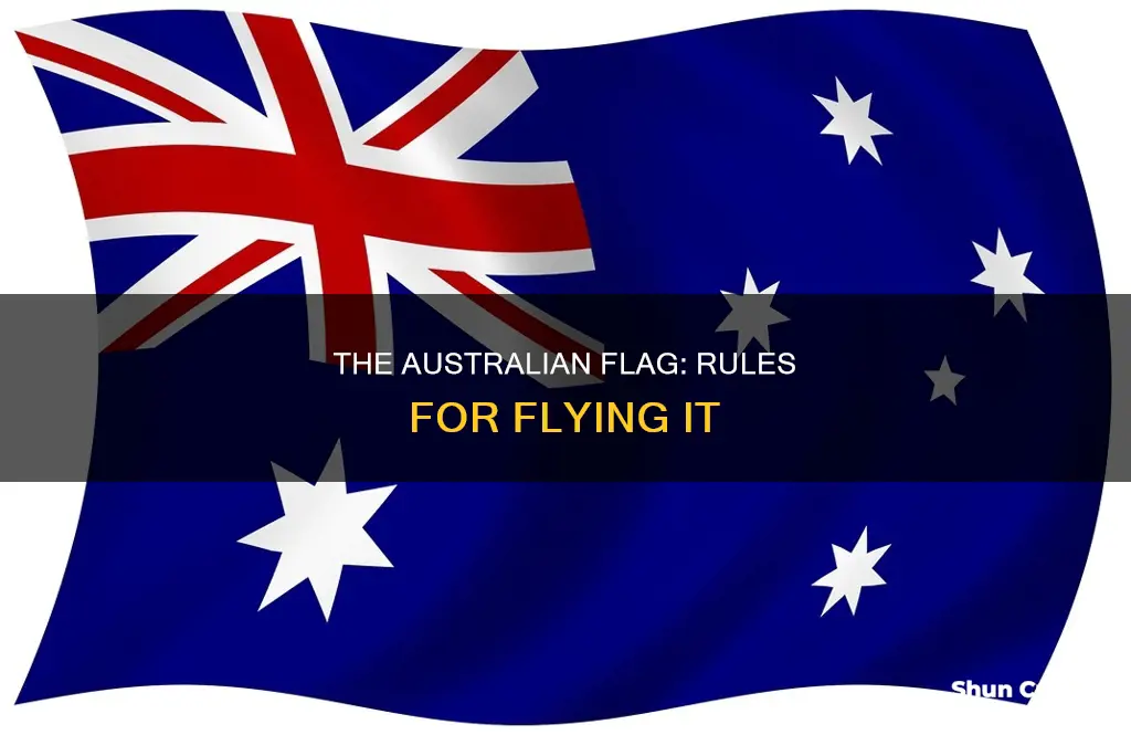 are there any rules for flying the australian flag