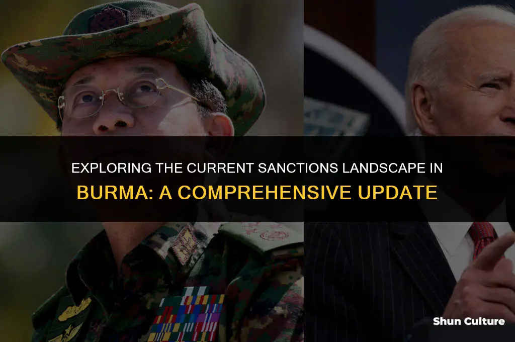 are there any sanctions on burma