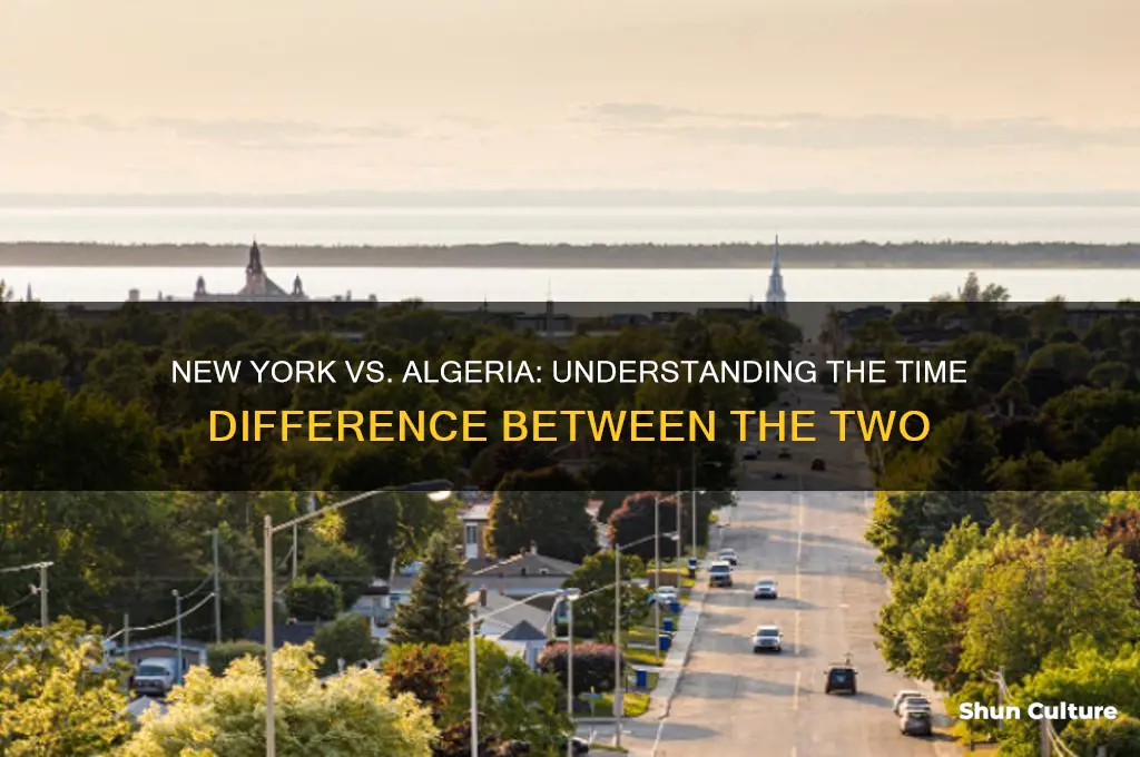 are there any time difference in New York and algeria