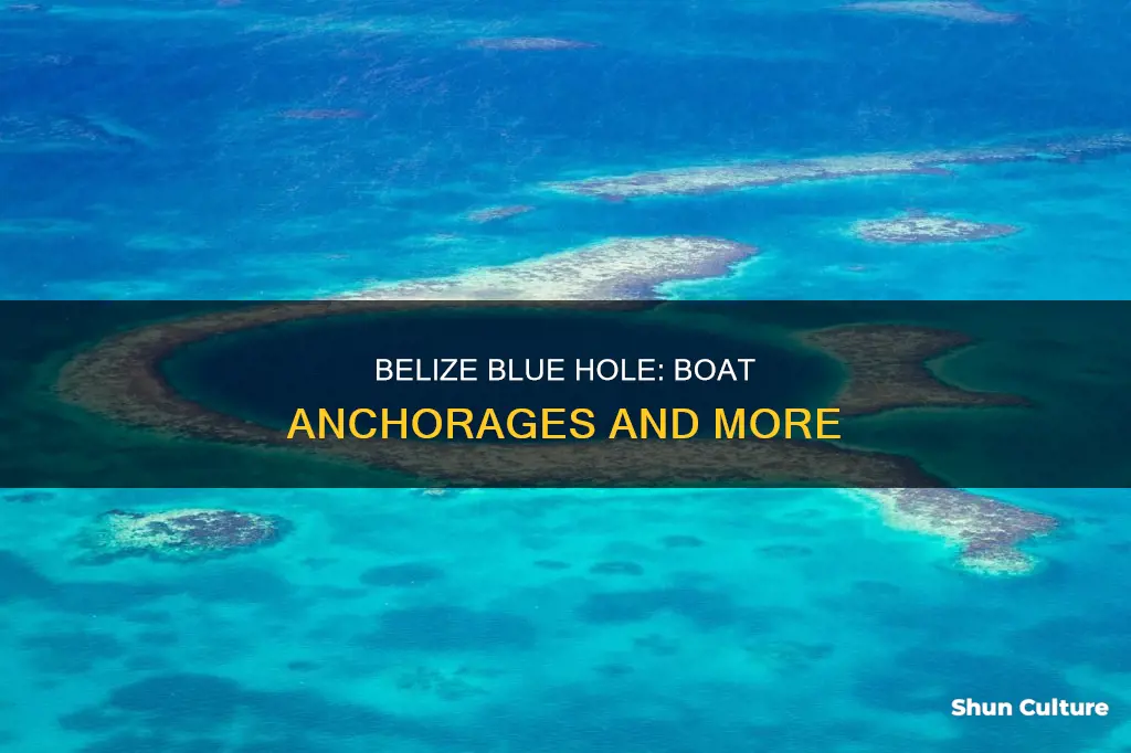 are there boat anchorages around belize blue hole