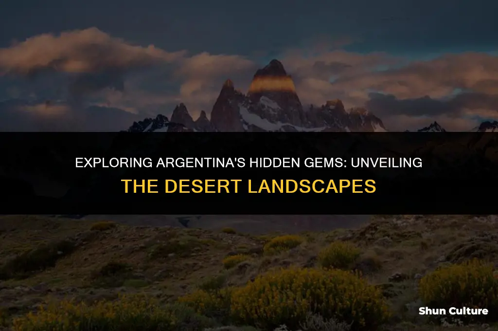 are there deserts in argentina