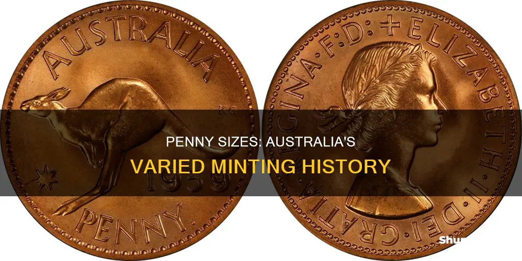 are there different sizes of the australian penny