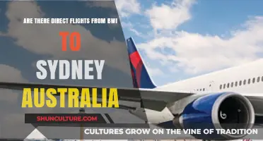 Direct Flights from BWI to Sydney: Are They Available?