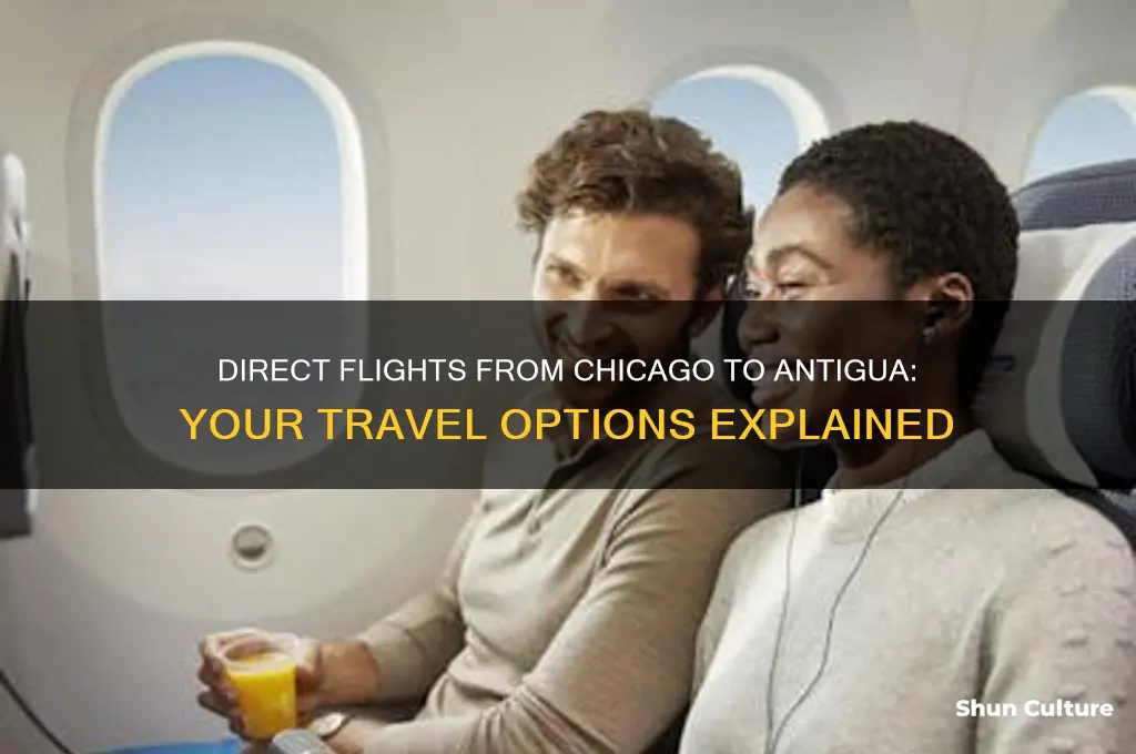 are there direct flights from chicago to antigua