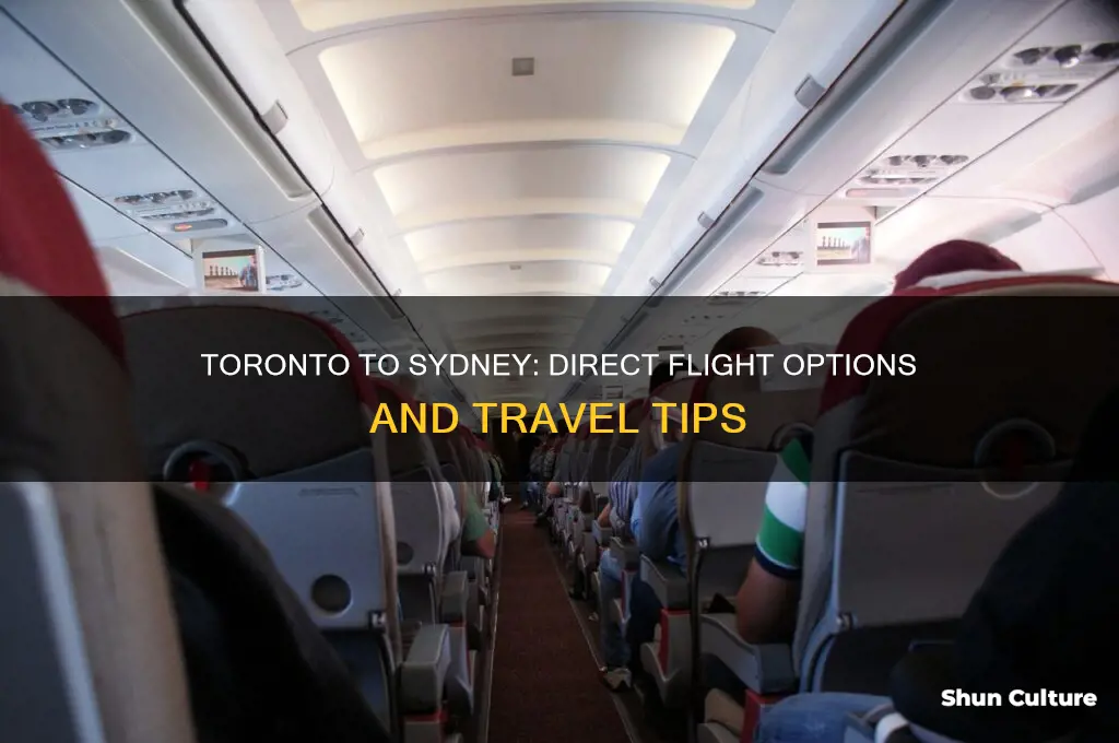 are there direct flights from toronto to sydney australia