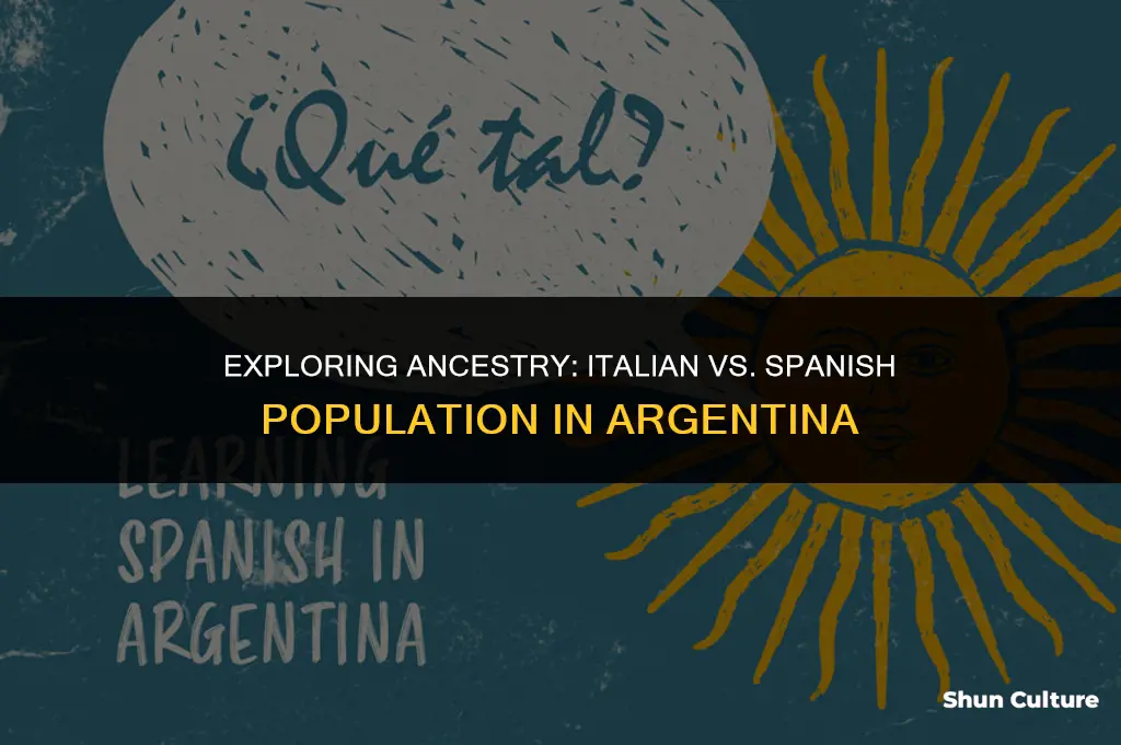 are there more italiana than spanish people in argentina