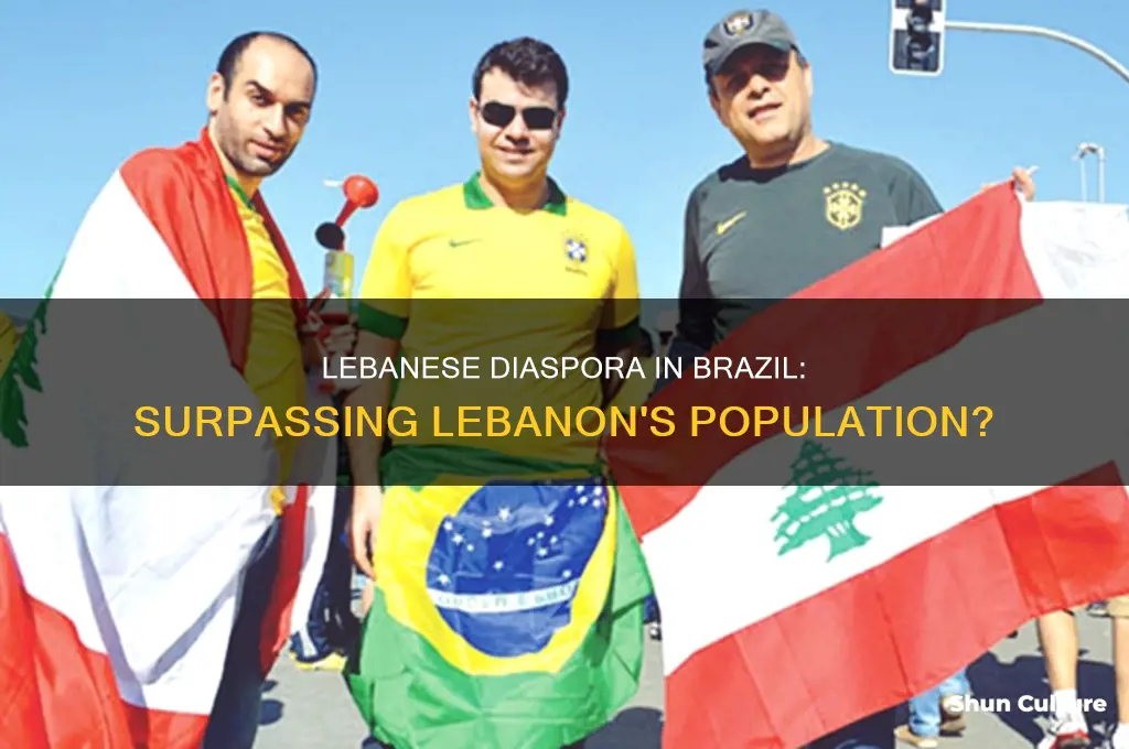 are there more lebanese in brazil than in lebanon