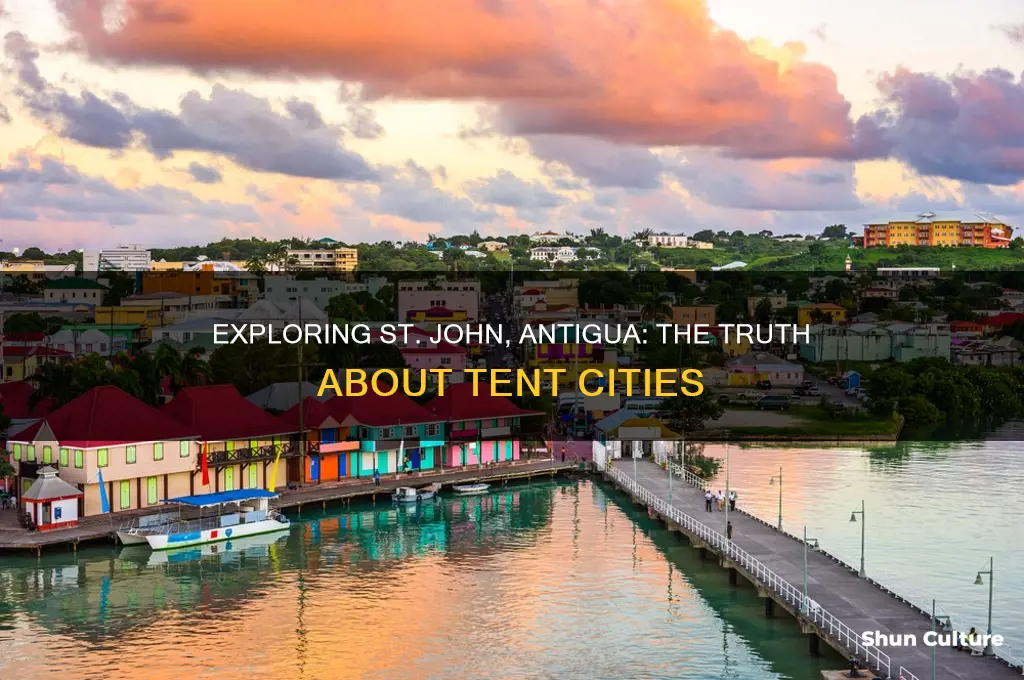 are there tent cities in st john antigua