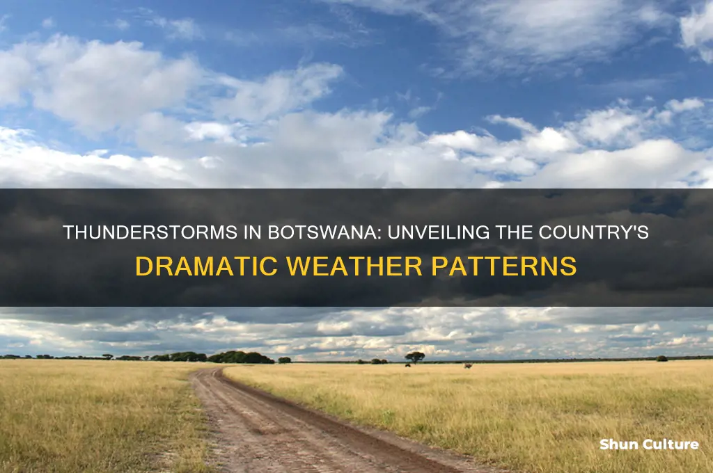 are there thunderstorms in botswana