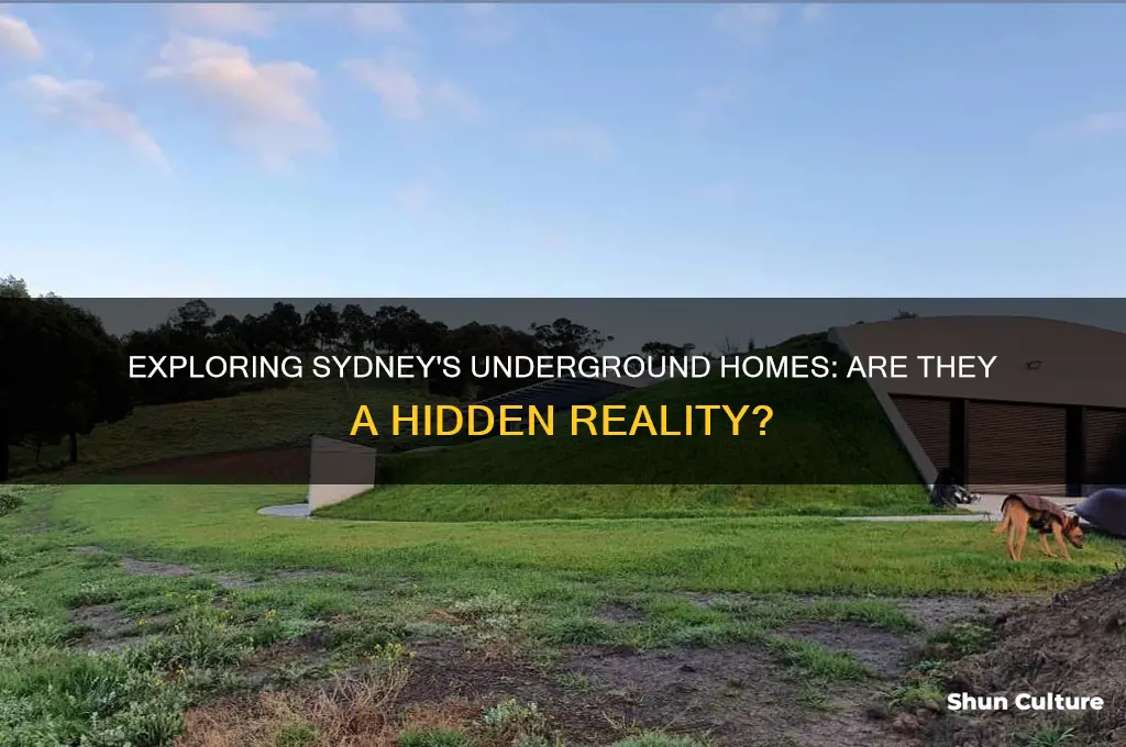 are there underground houses in sydney australia
