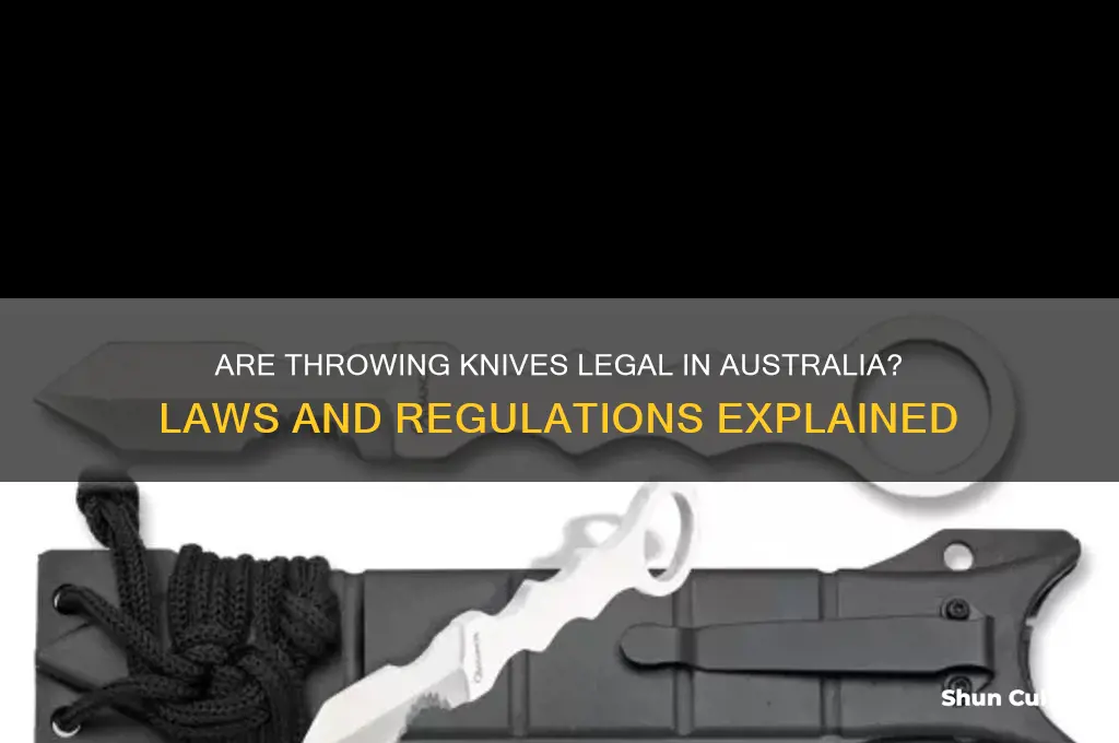are throwing knives illegal in australia