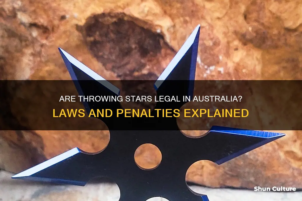 are throwing stars illegal in australia