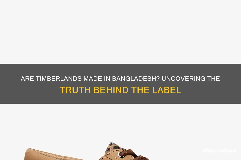 are timberlands made in bangladesh