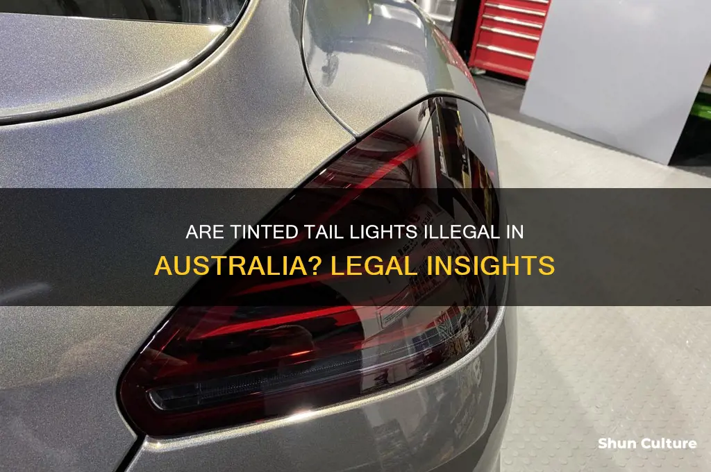 are tinted tail lights illegal in australia