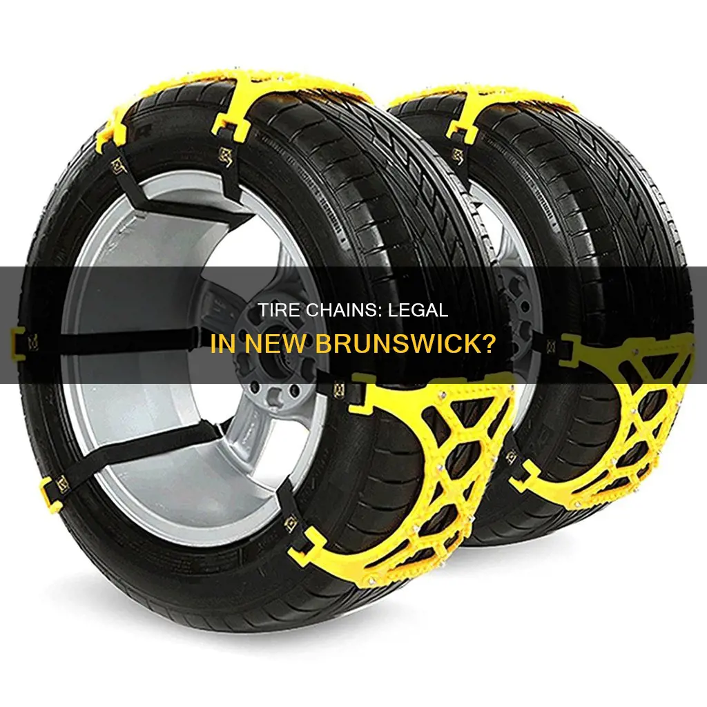 are tire chains legal in new brunswick