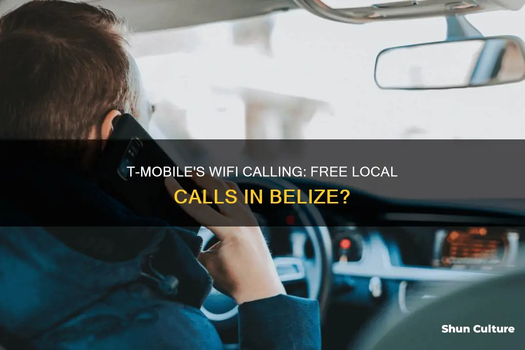 are tmobile local calls over wifi free in belize