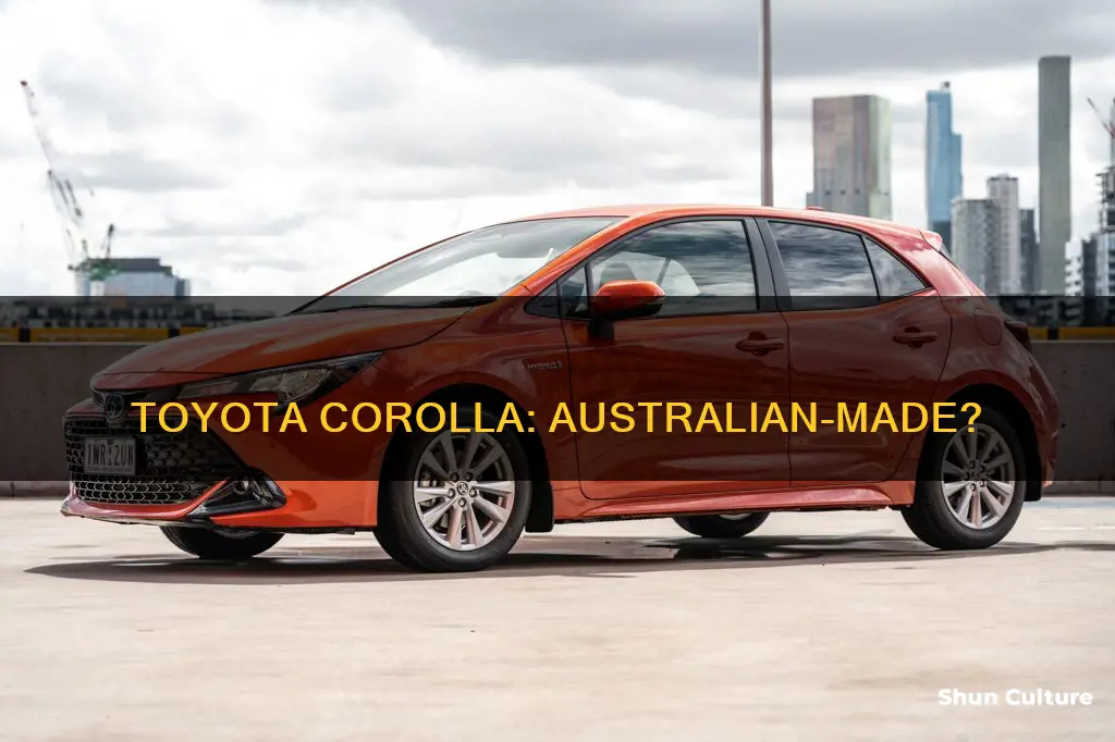 are toyota corollas made in australia