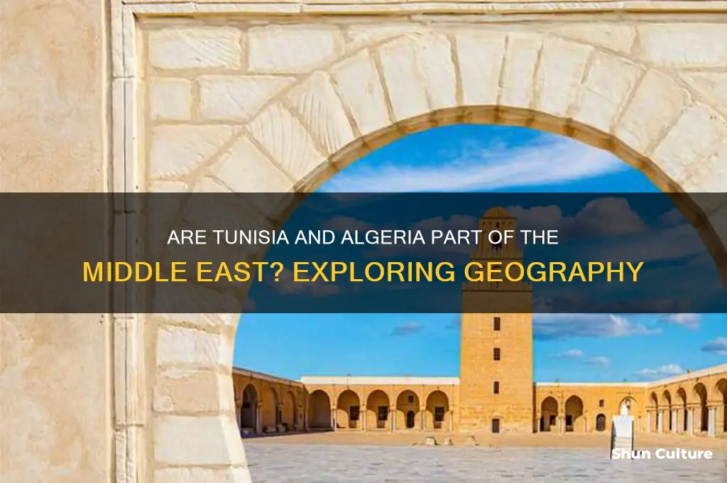 are tunisia and algeria considered middle east