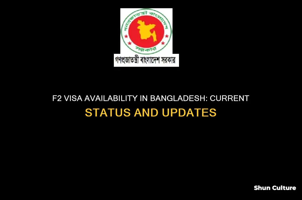 are usa f2 visa open in bangladesh