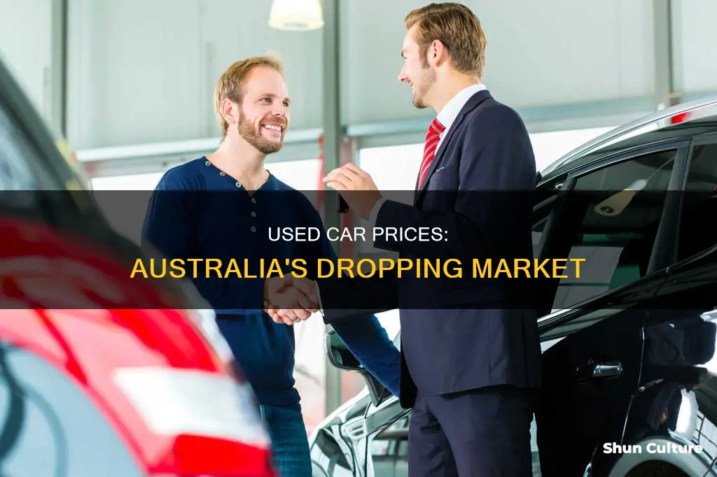 are used car prices dropping in australia