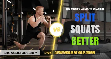 Walking Lunges vs. Bulgarian Split Squats: Which Exercise Reigns Supreme?