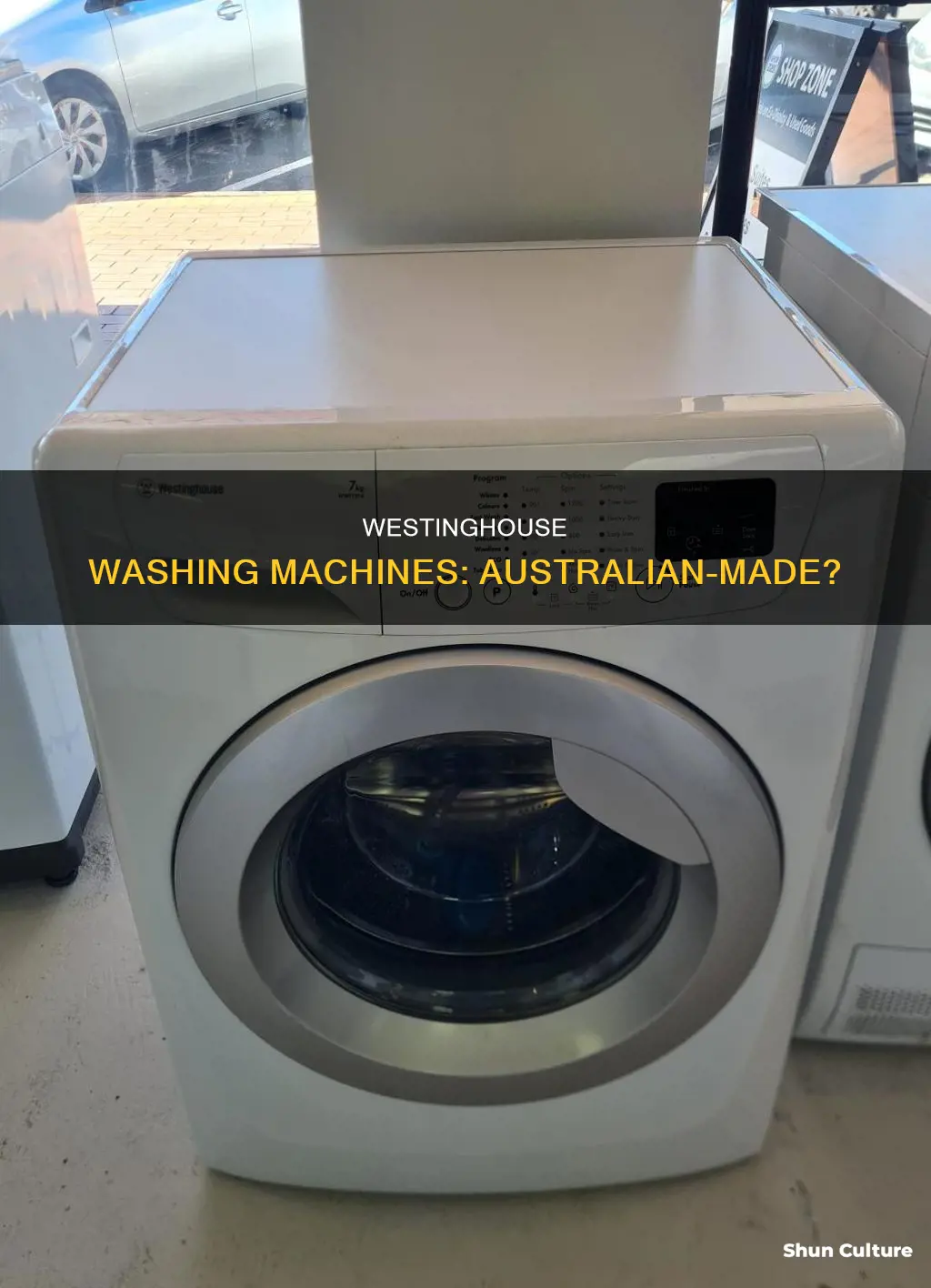 are westinghouse washing machines made in australia