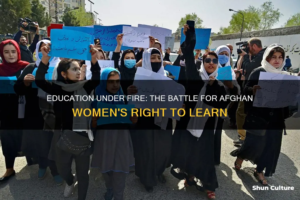 are women allowed to study in afghanistan