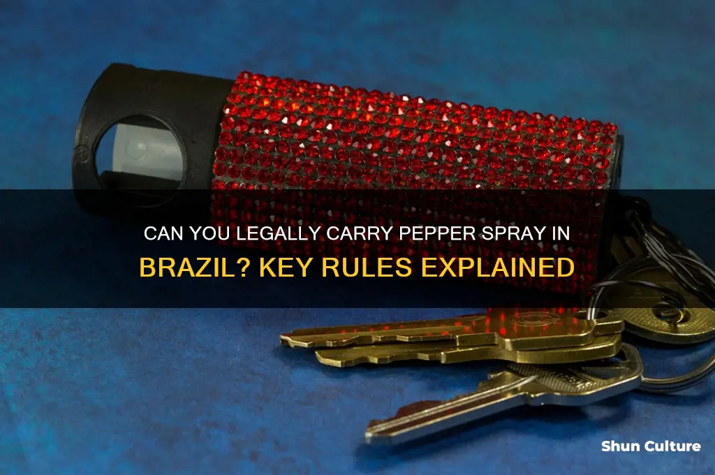 are you allowed to carry pepper spray in brazil