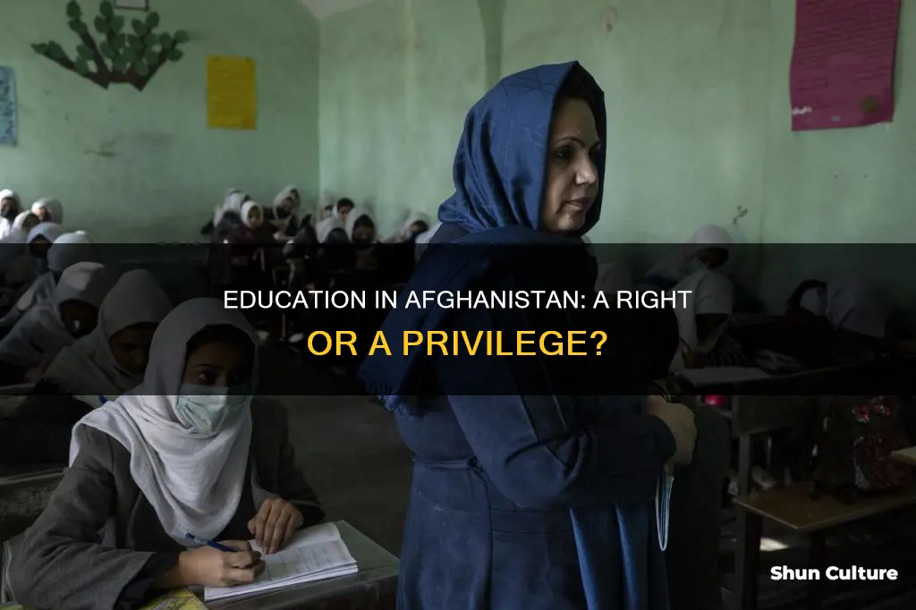 are you required to go to school in afghanistan