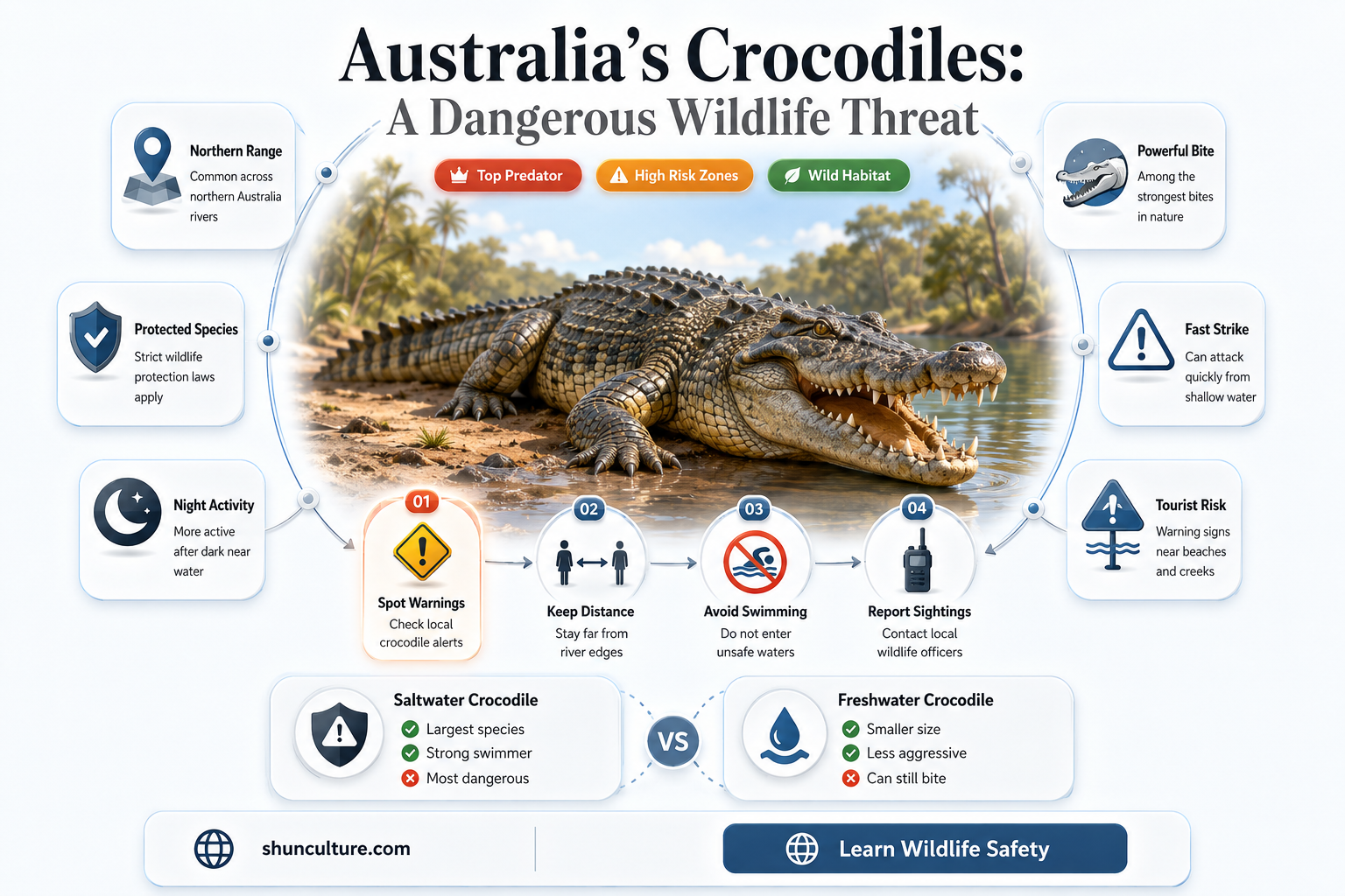 are crocodiles the most dangerous animals australia