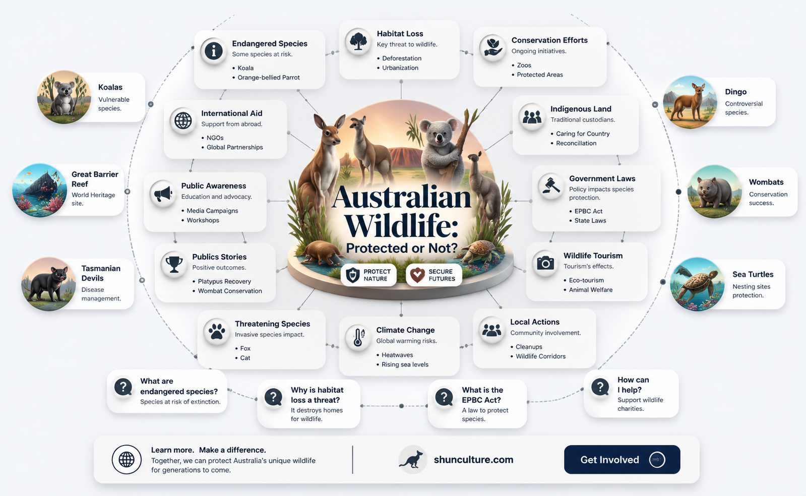 are all native australian animals protected
