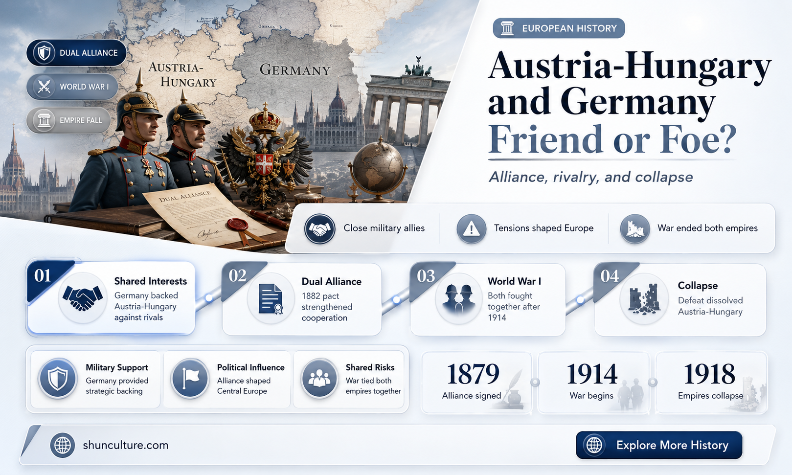 are germany and austria hungary friends or enemies