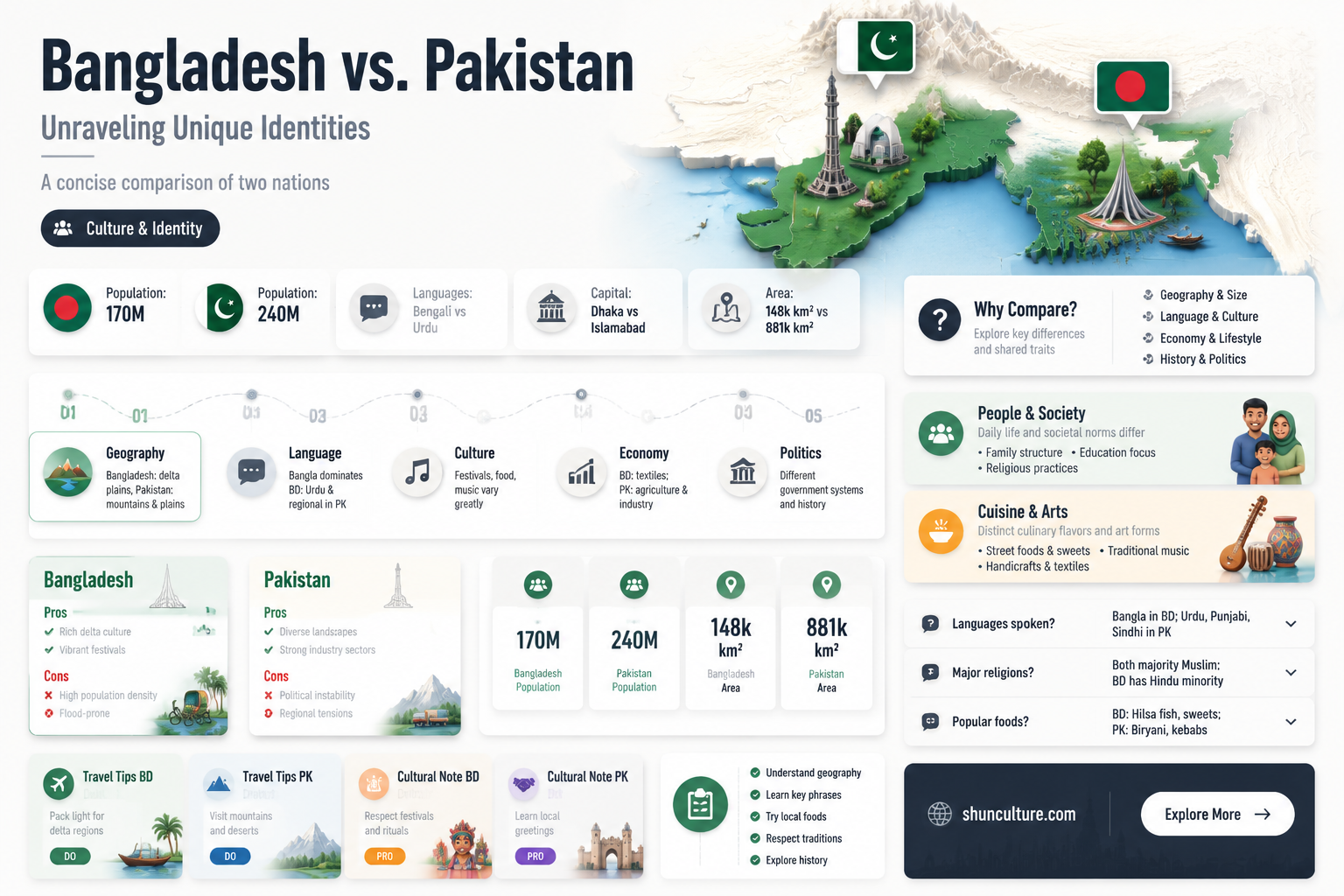 are bangladesh and pakistan the same thing