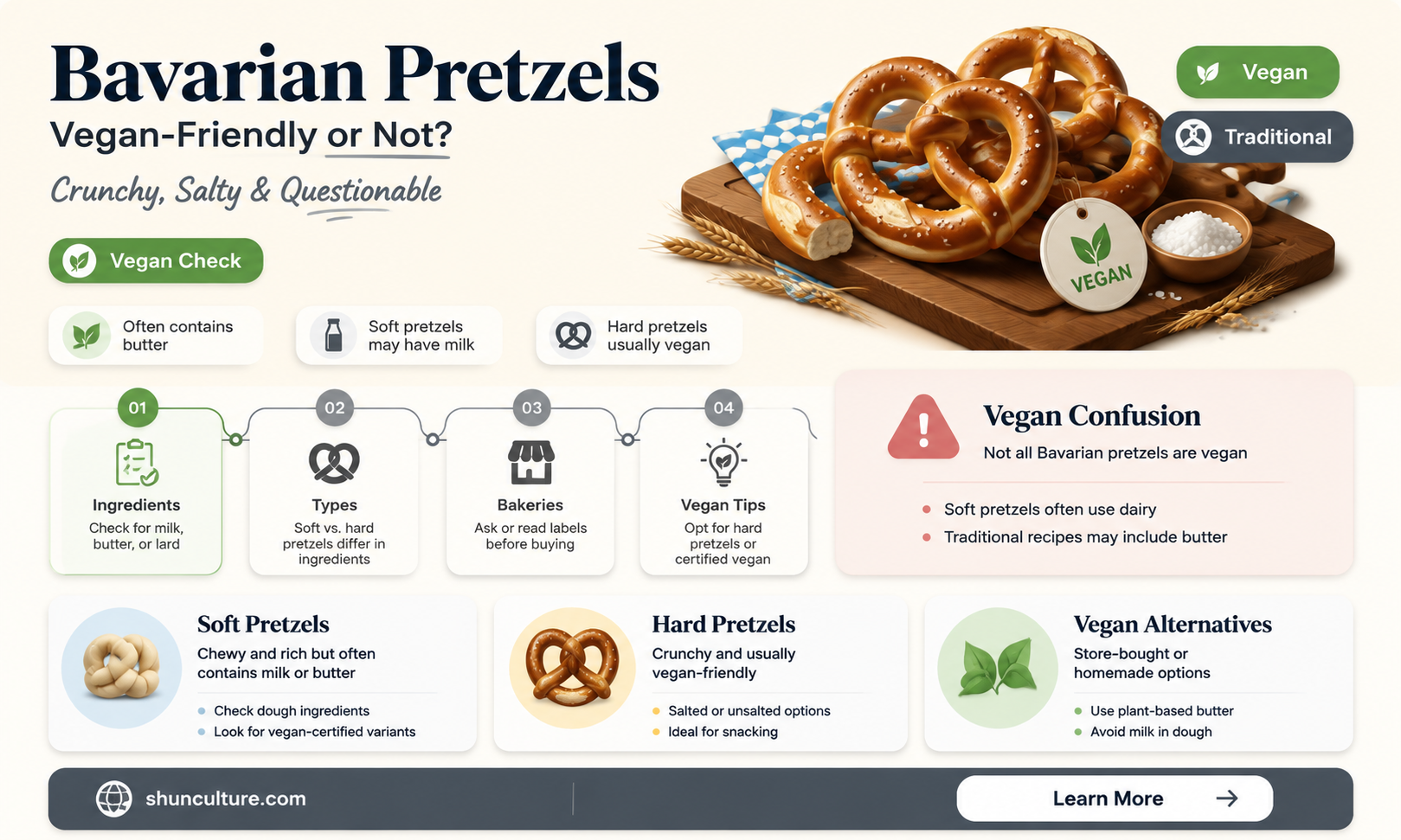 are bavarian pretzels vegan
