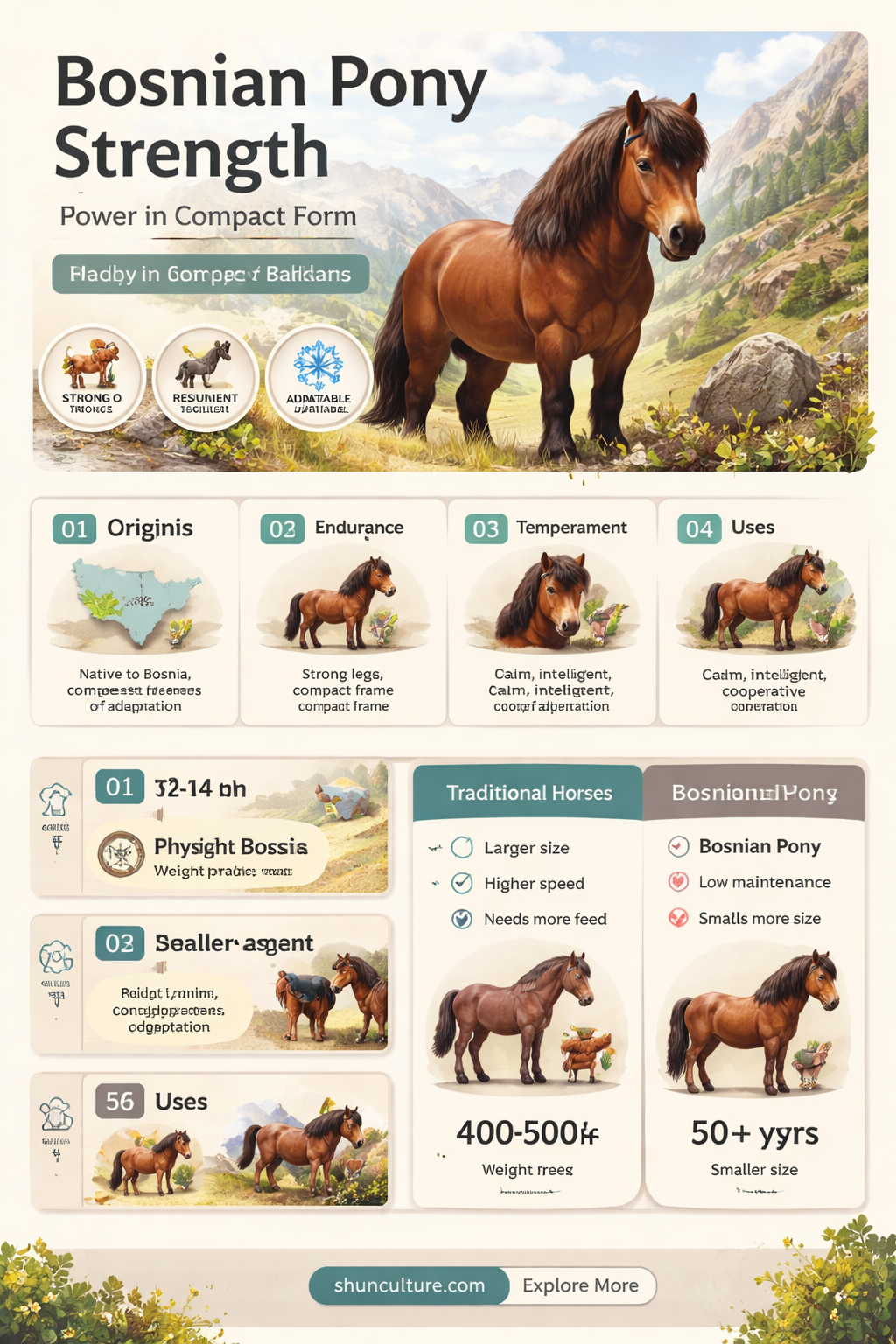 are bosnian pony strong