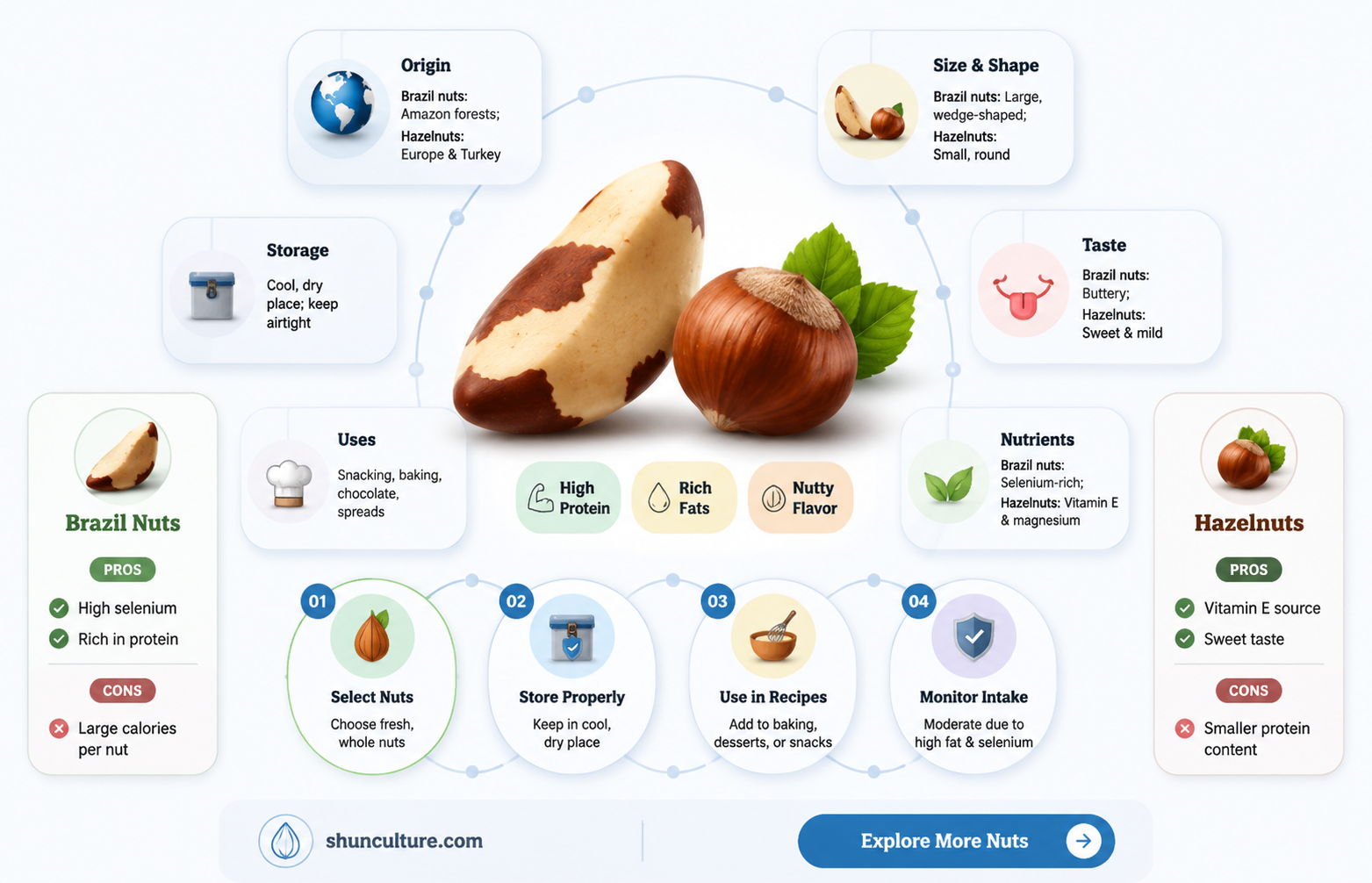 are brazil nuts the same as hazelnuts