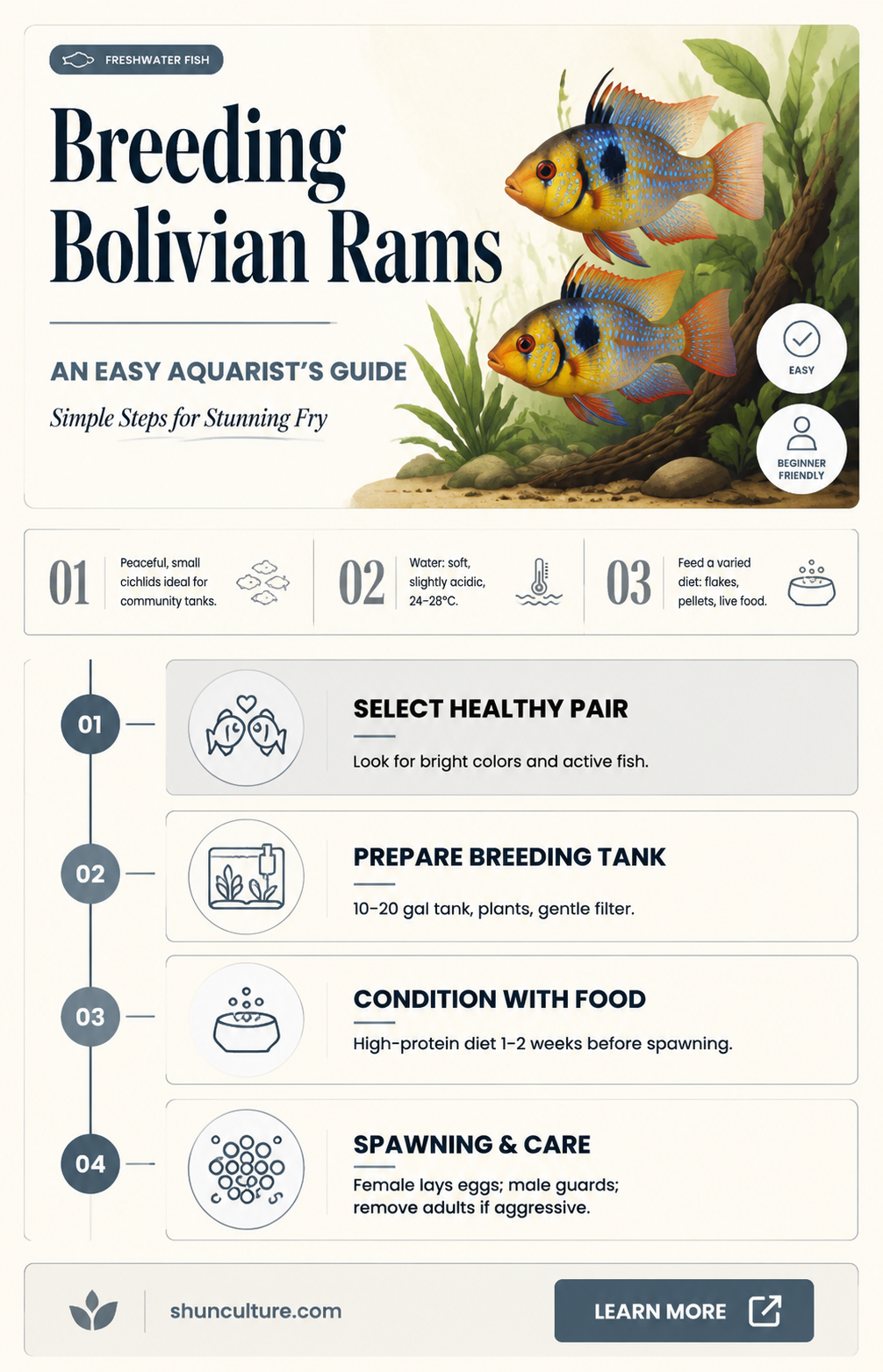 are bolivian rams easy to breed