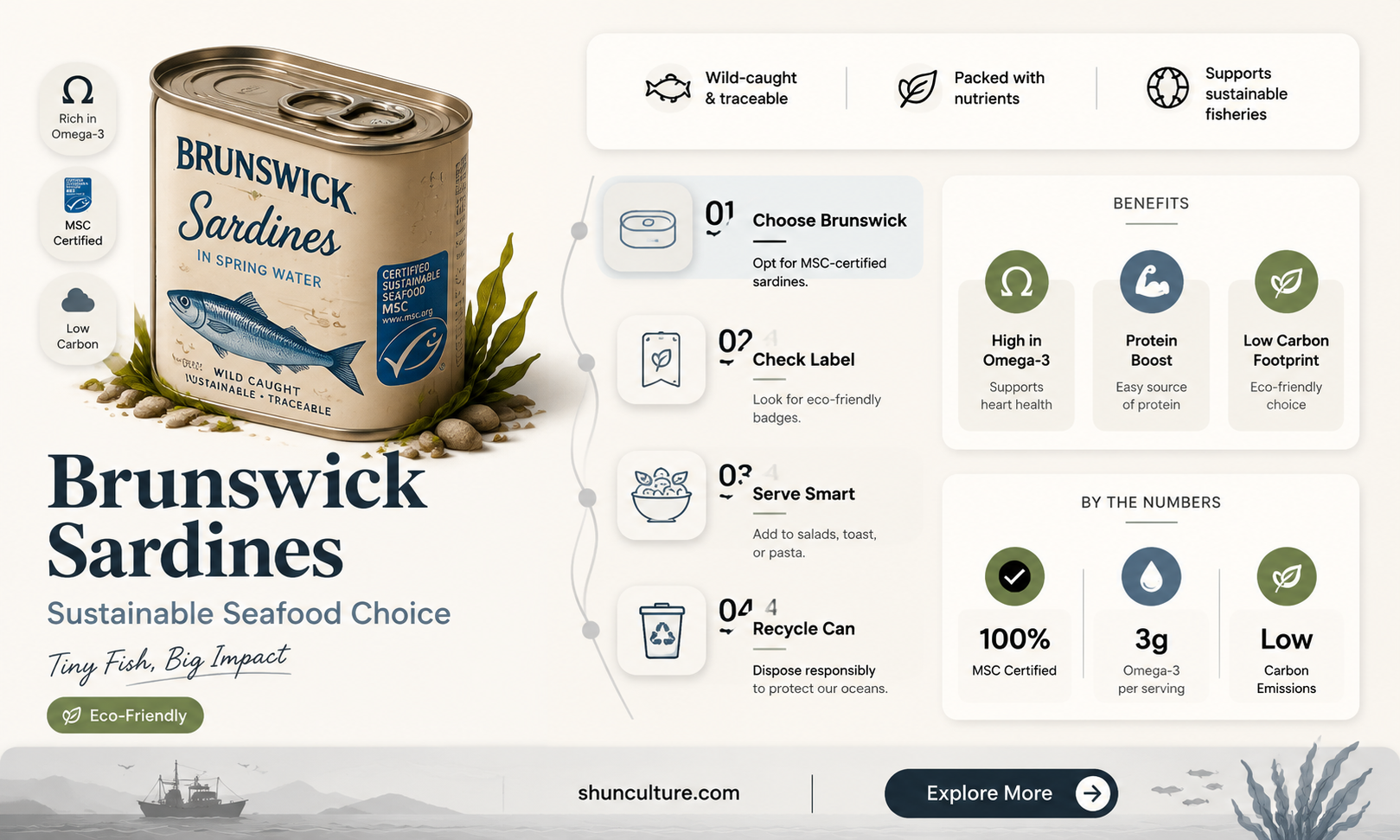 are brunswick sardines sustainable
