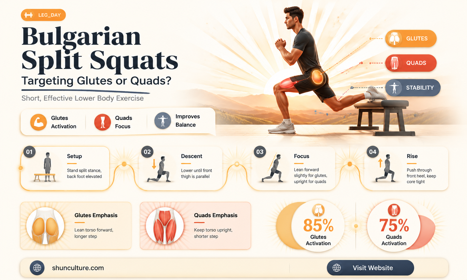 are bulgarian split squats for glutes or quads