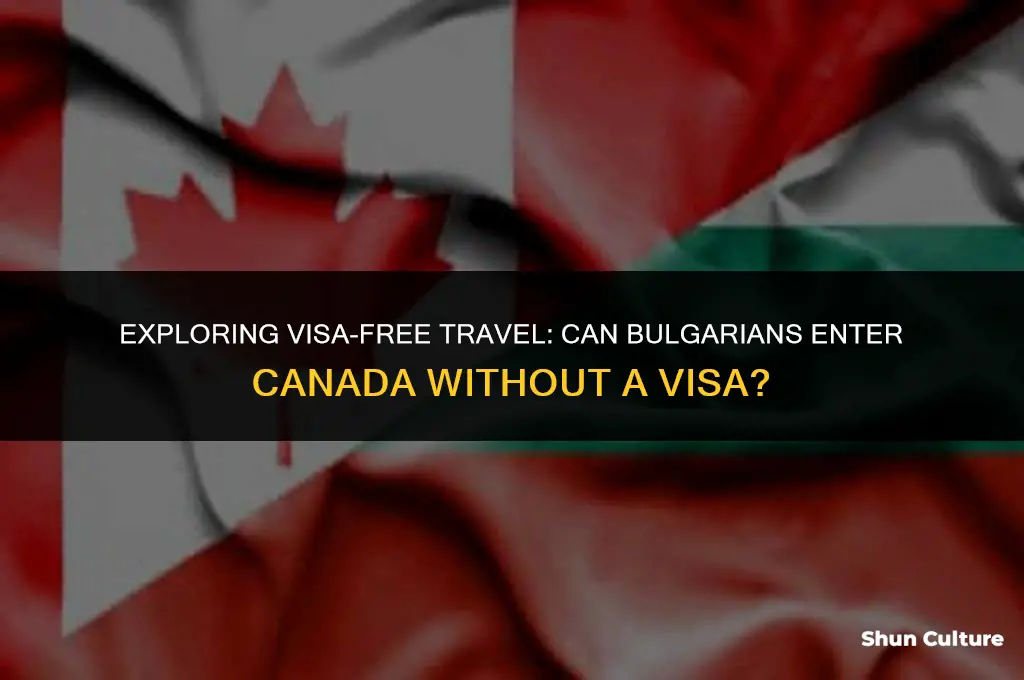 can a bulgarian emter canada without visa