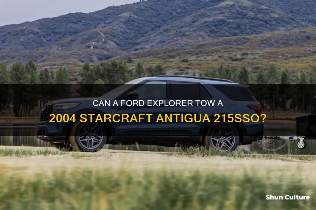 can a ford explorer tow a 2004 starcraft antigua 215sso