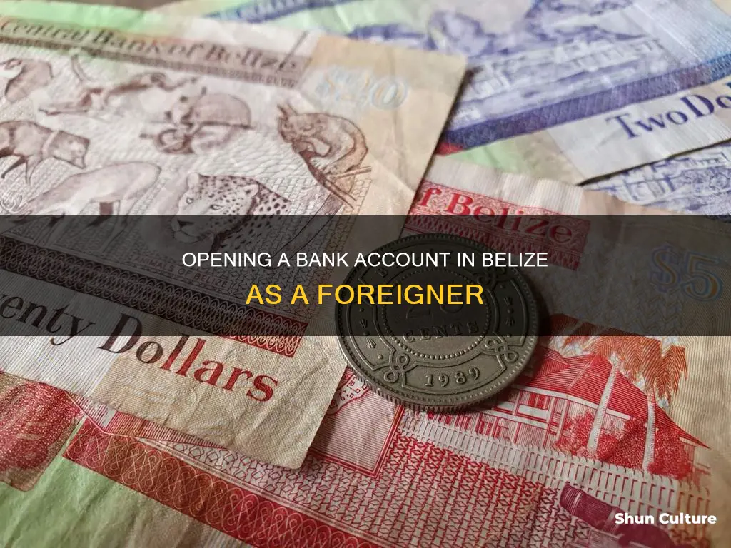 can a foreigner open a bank account in belize