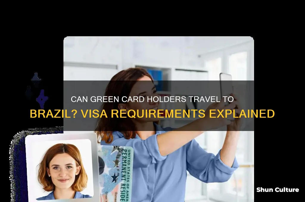 can a green card holder travel to brazil