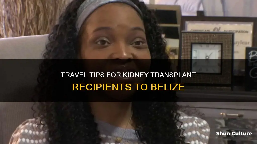 can a kidney transplant recipient travel to belize