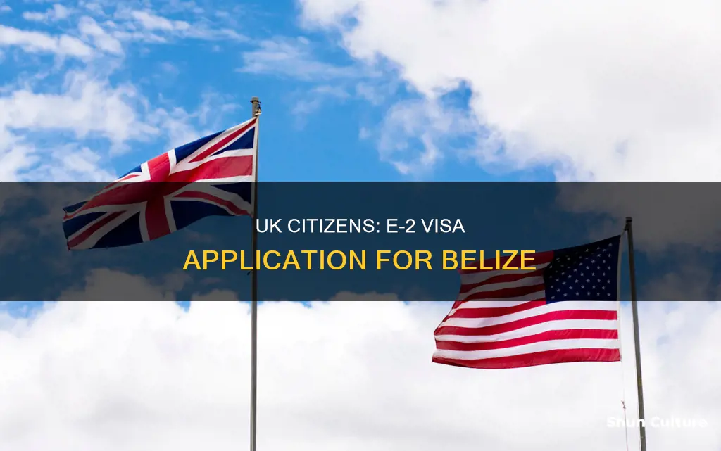 can a uk citizen apply for e2 visa in belize