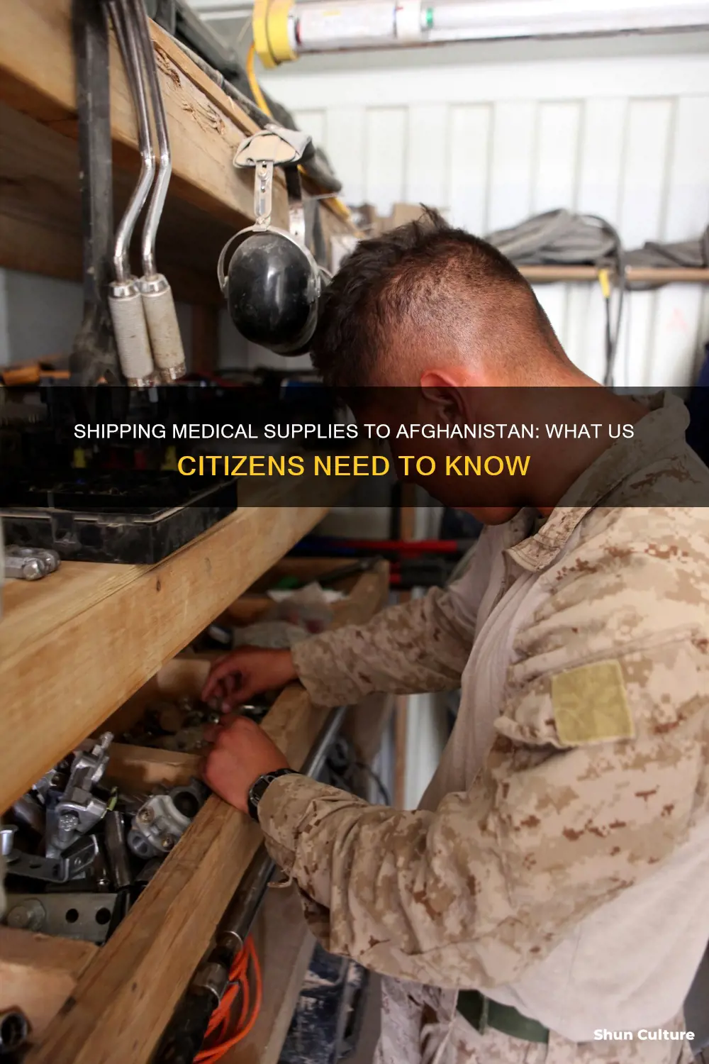 can a us citizen ship medical equipmentto afghanistan